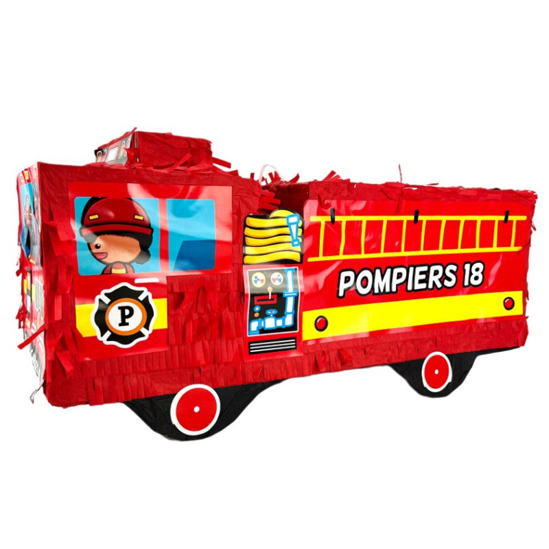 Piñata camion de pompier